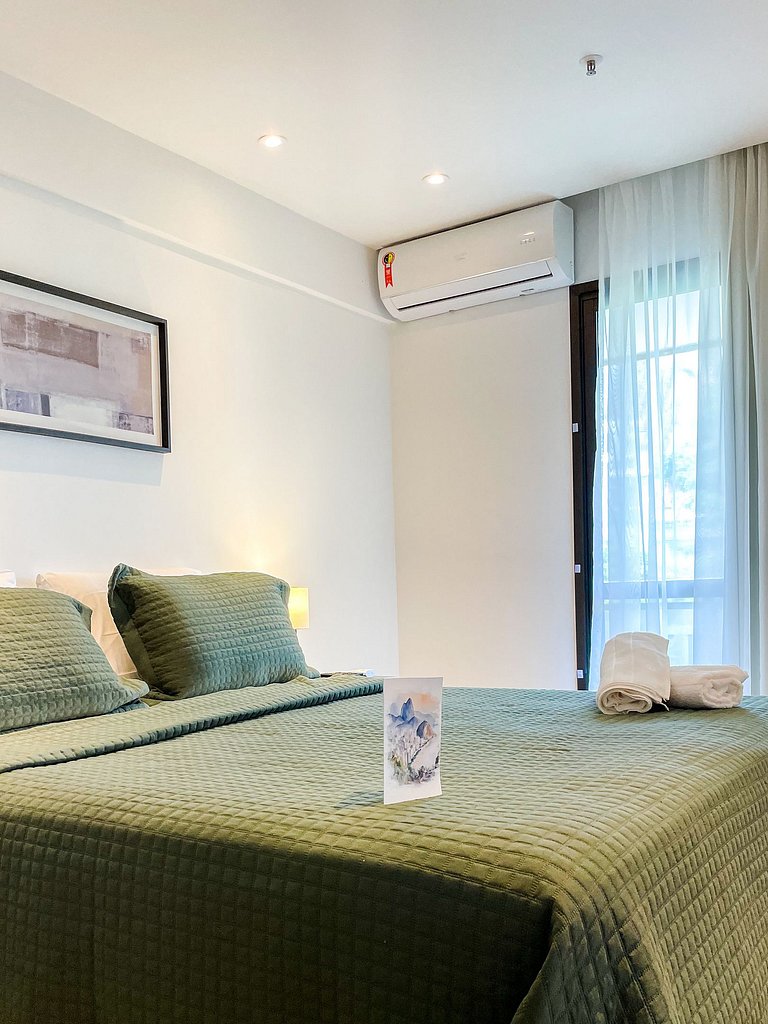 Flat 1 quarto em rua tranquila Ipanema