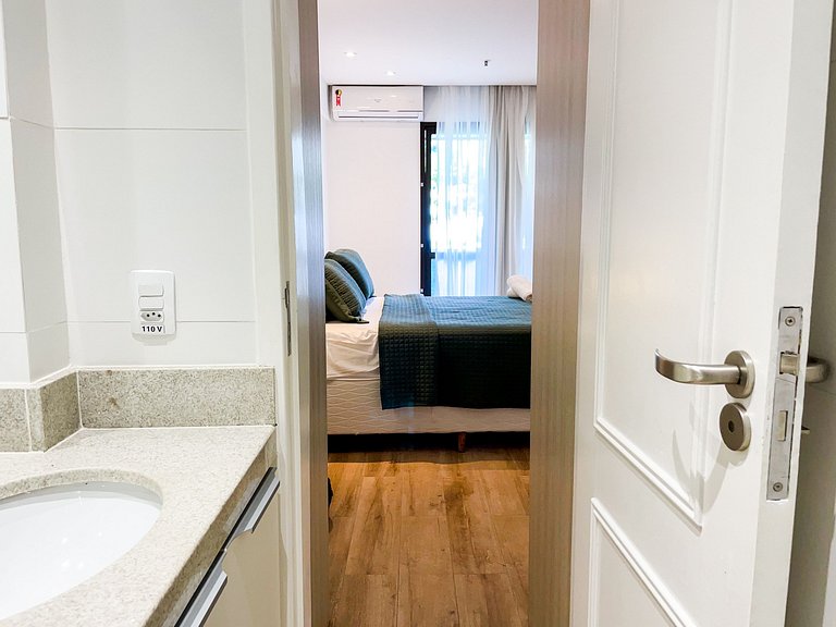 Flat 1 quarto em rua tranquila Ipanema